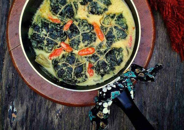 resep Buntil Daun Singkong (#pr_masakan bungkus daun)