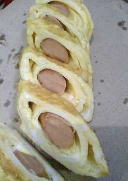 Telor dadar gulung isi sosis