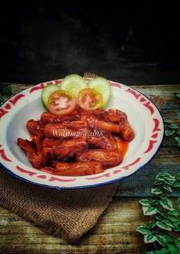 Sosis saus asam manis pedas