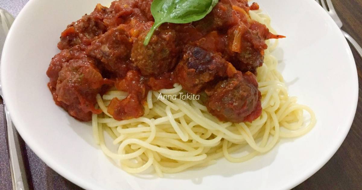 35 resep spageti meatball enak dan sederhana - Cookpad