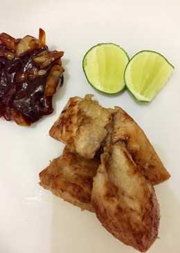 Grilled chicken with bbq sauce