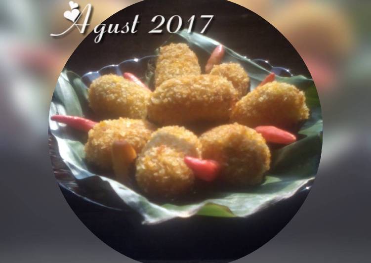 gambar untuk cara membuat Kroket kentang isi ayam wortel