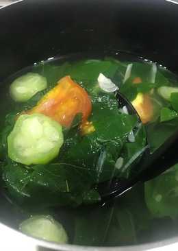 Sayur bening katuk dan oyong