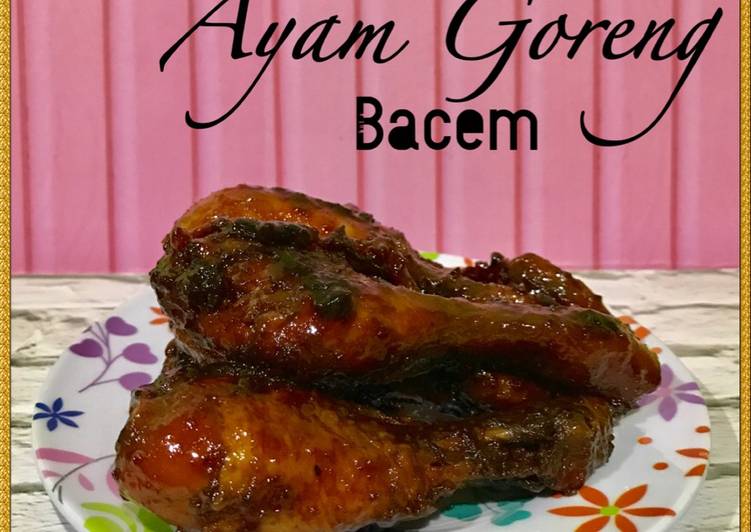 resep lengkap untuk Ayam Goreng Bacem #pr_asianfood