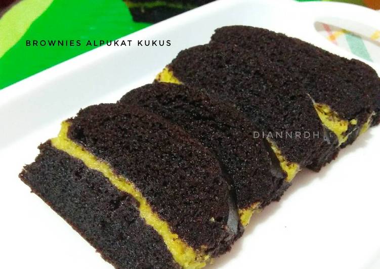 resep masakan Brownies Alpukat (kukus) #BrowniesAlpukat