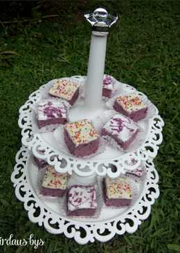 Brownies kukus ubi ungu