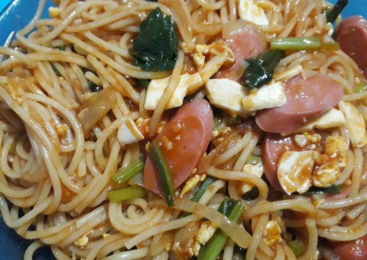 Resep Spaghetti dadakan ala ala - Iphe