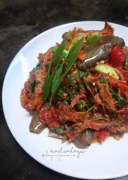Sambel Goreng Terong Tongkol Pete Kemangi #pr_olahanterong