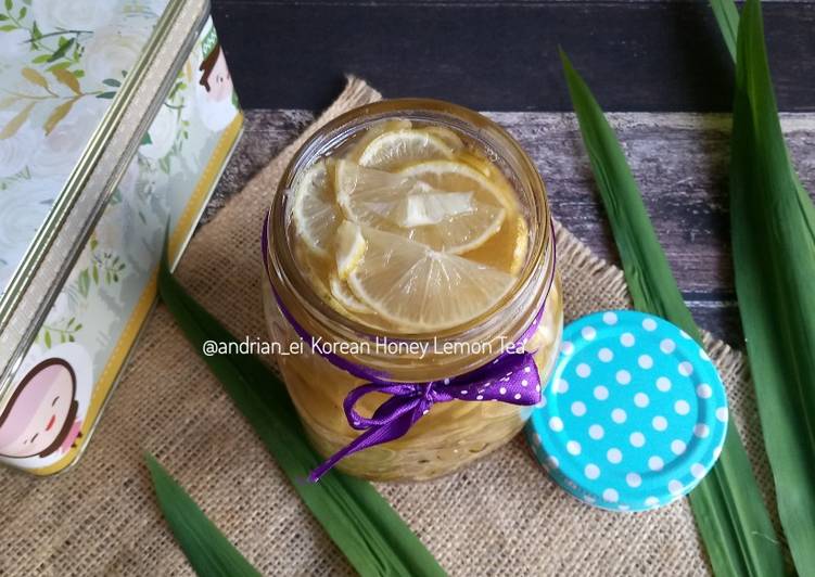 cara membuat Korean Honey Lemon Tea