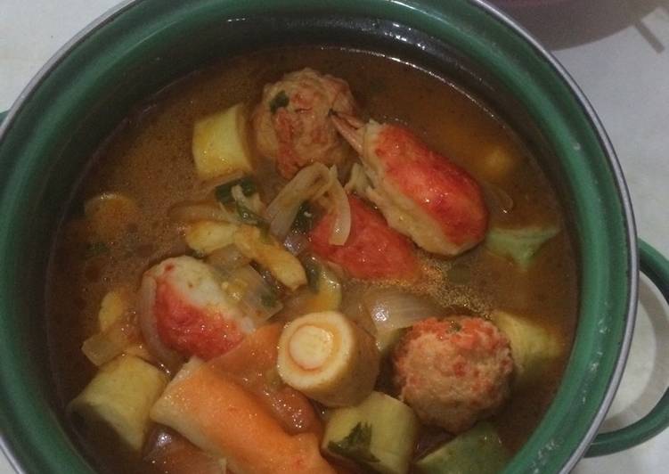 resep lengkap untuk Suki Kuah Tomyam