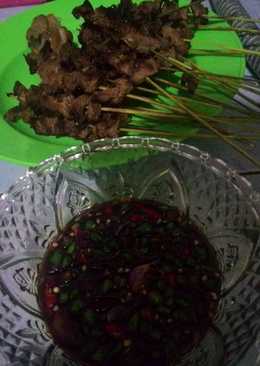 Sate sapi sambal kecap