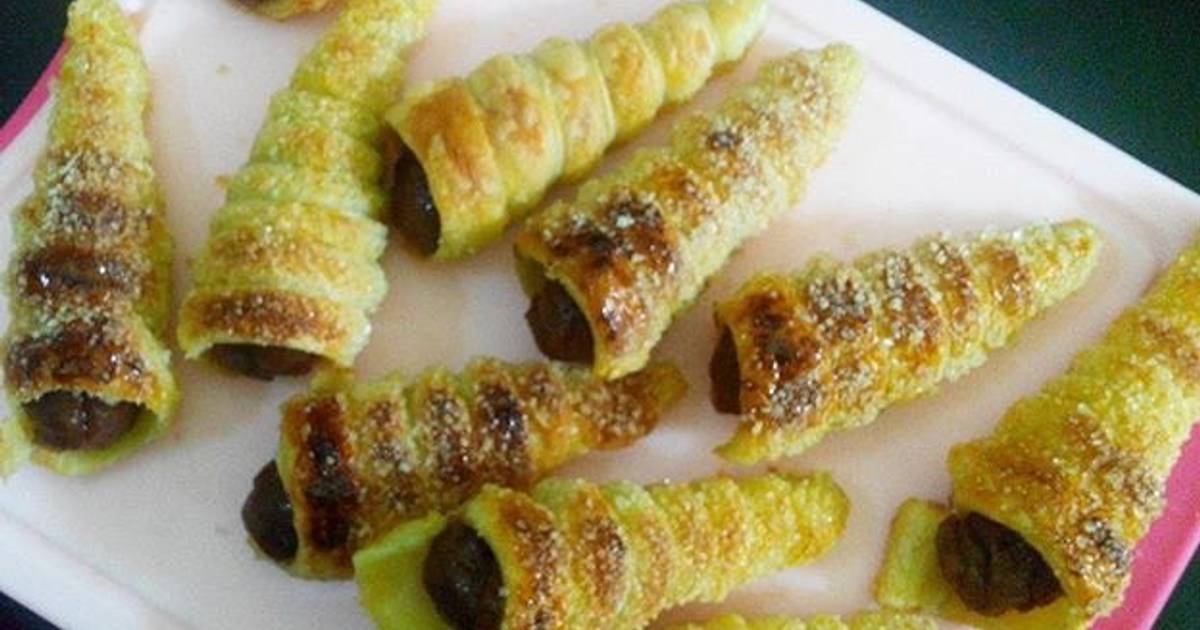  Resep  Cream  Horn Pastry isi  fla coklat oleh Noviany 