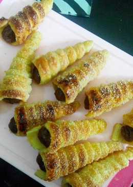 Cream Horn Pastry (isi fla coklat)