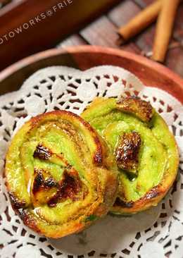 Pandan cinnamon rolls dari pinggiran roti