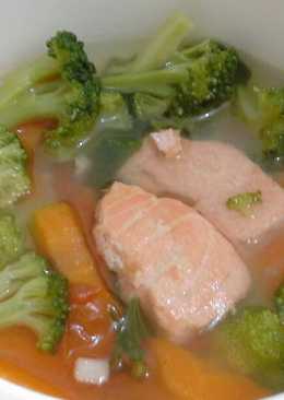 Sup salmon untuk anak (usia 1th lebih)