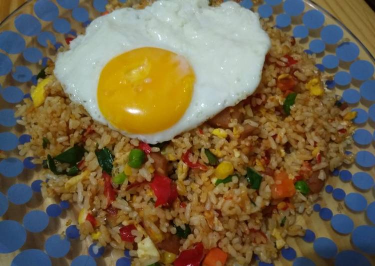 Gambar Nasi Goreng Pedas Gambar Hitam HD