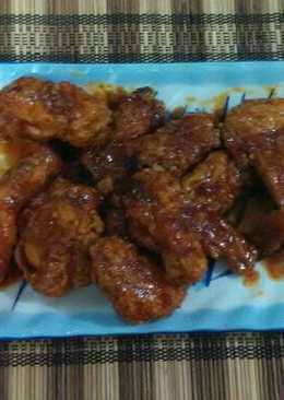 Ayam Bungkus Tepung Saus Pedas