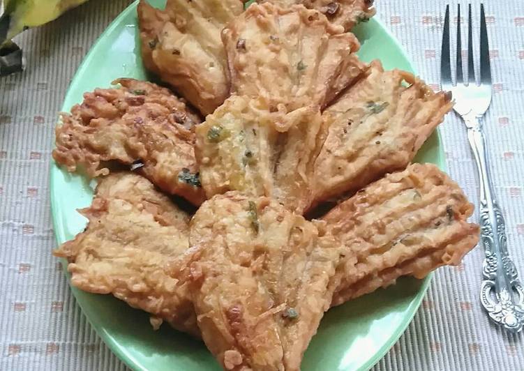 bahan dan cara membuat Pisang Goreng Kipas