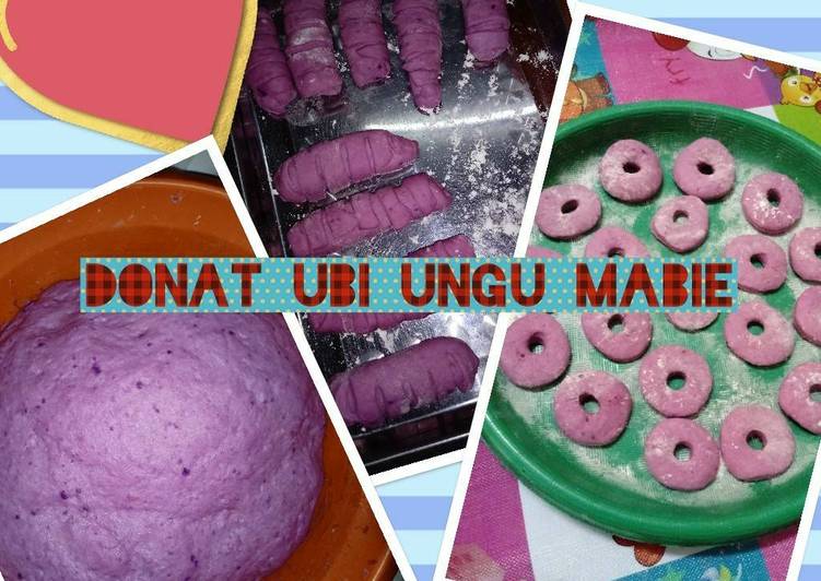 resep lengkap untuk Donat Ubi Ungu ala MaBie