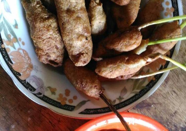 resep makanan Sate goreng lilit gurami sambal matah