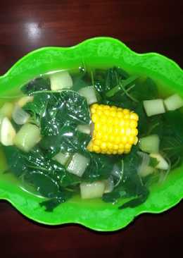 Sayur bening bayam jagung manisah