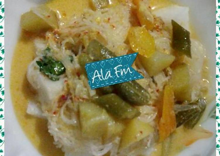 resep Gulai (buncis, kentang, wortel) untuk temannya lontong