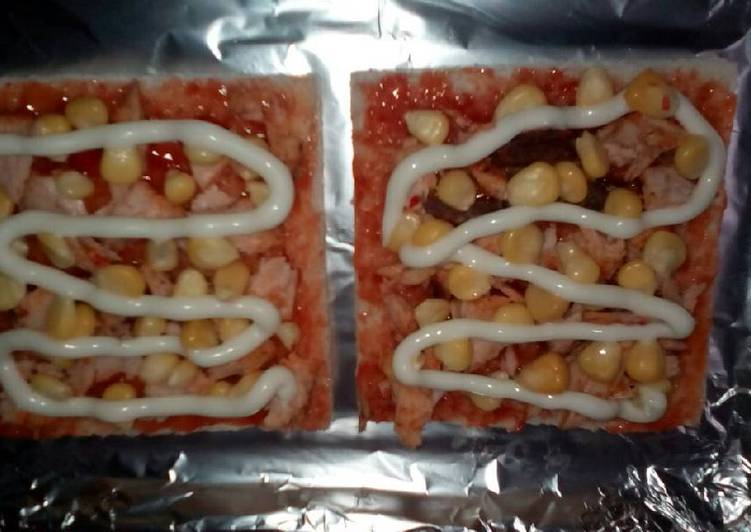 resep makanan Pizza tuna roti tawar