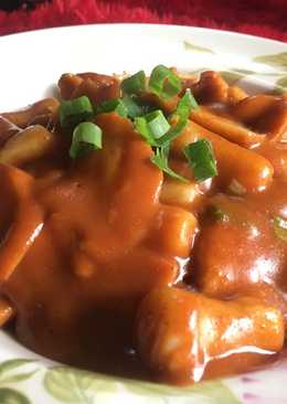 Tteokbokki Kue Beras Pedas Korea (Rice cake) - topokki dan gochujang