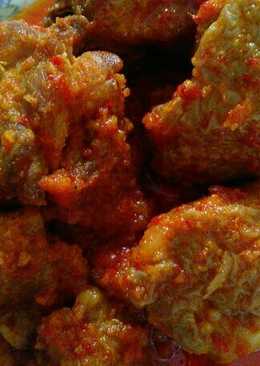 Daging Ayam Balado (bumbu sederhana)