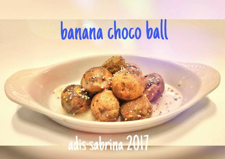 gambar untuk cara membuat Banana ?? choco ball