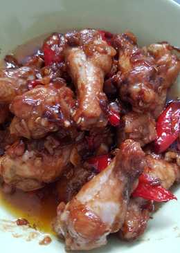 Ayam goreng mentega manis pedas