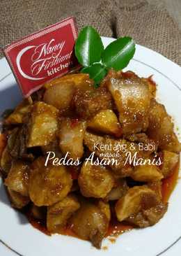 Pedas Asam Manis Kentang & Babi