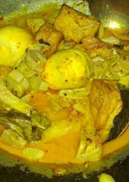 Gulai nangka telor tahu