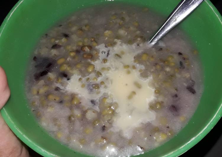 Gambar Bubur Kacang Hijau Dan Ketan Hitam Gambar Putih