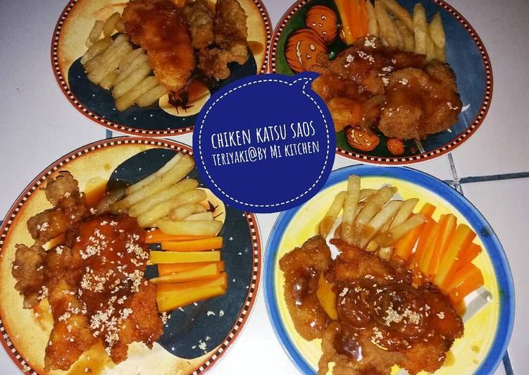 gambar untuk resep makanan Chicken katsu saos teriyaki simple