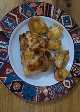 Chicken grill & kentang oven