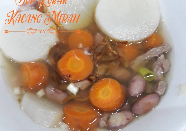 resep makanan Sup Lobak Kacang Merah