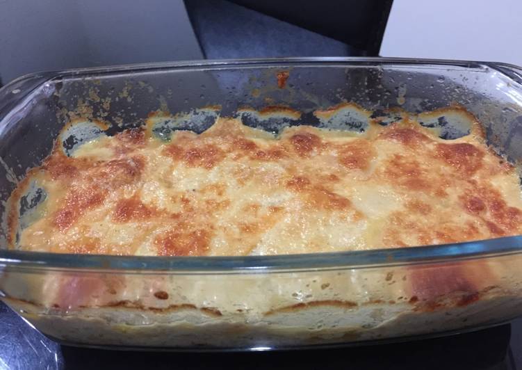 cara membuat Potato au Gratin