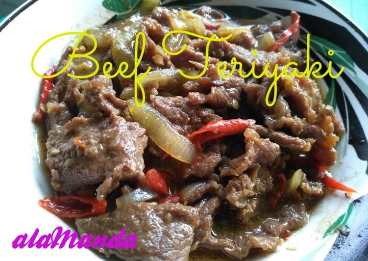 gambar untuk cara membuat Beef Teriyaki alaManda