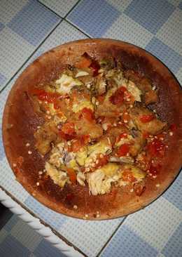 Ayam goreng tepung geprek sambal