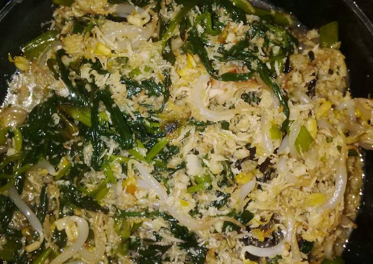 gambar untuk resep makanan Urab kangkung di jamin endol ta kendol_kendol