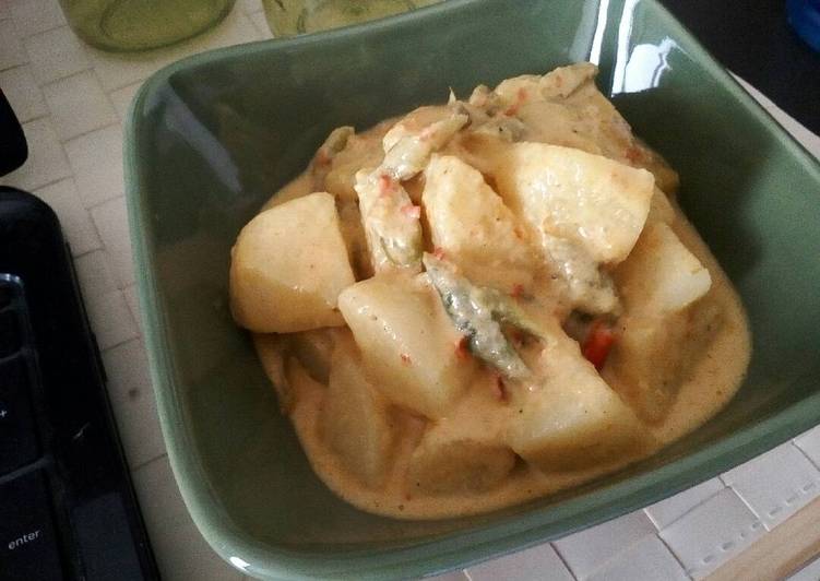 resep masakan Gulai kentang buncis sederhana, tanpa msg