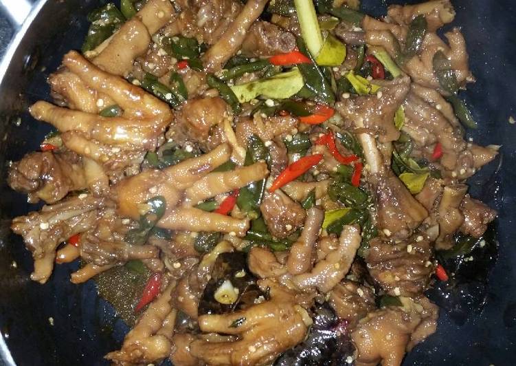 cara membuat Oseng ceker cabe hijau super pedas