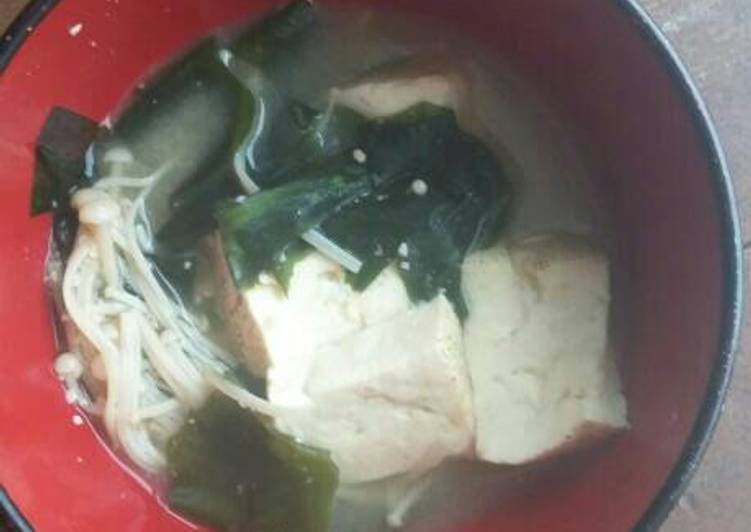 cara membuat Miso soup