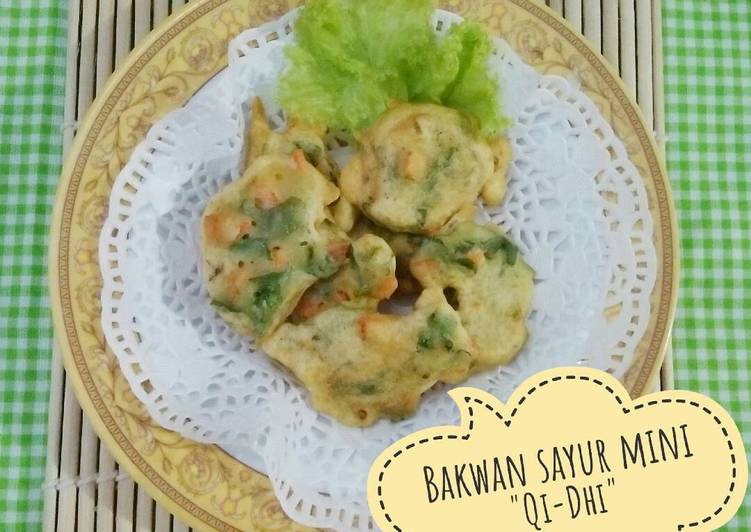 cara membuat Bakwan Sayur anak anak