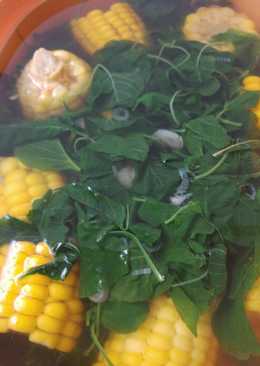 Sayur Bayam dan Jagung Manis ala Ummu Rasya