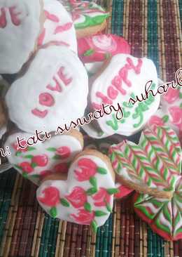 Cookies icing sugar tahun baruan