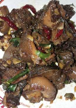 Oseng daging sapi pedas manis