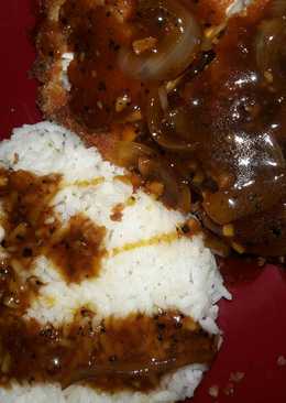 Chicken Katsu with Blackpepper Sauce