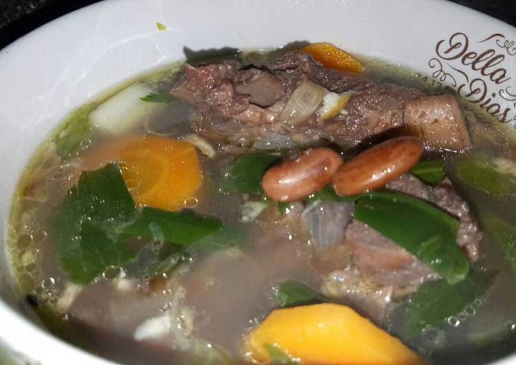 resep lengkap untuk Sop Daging Sapi mix Kacang Merah ??